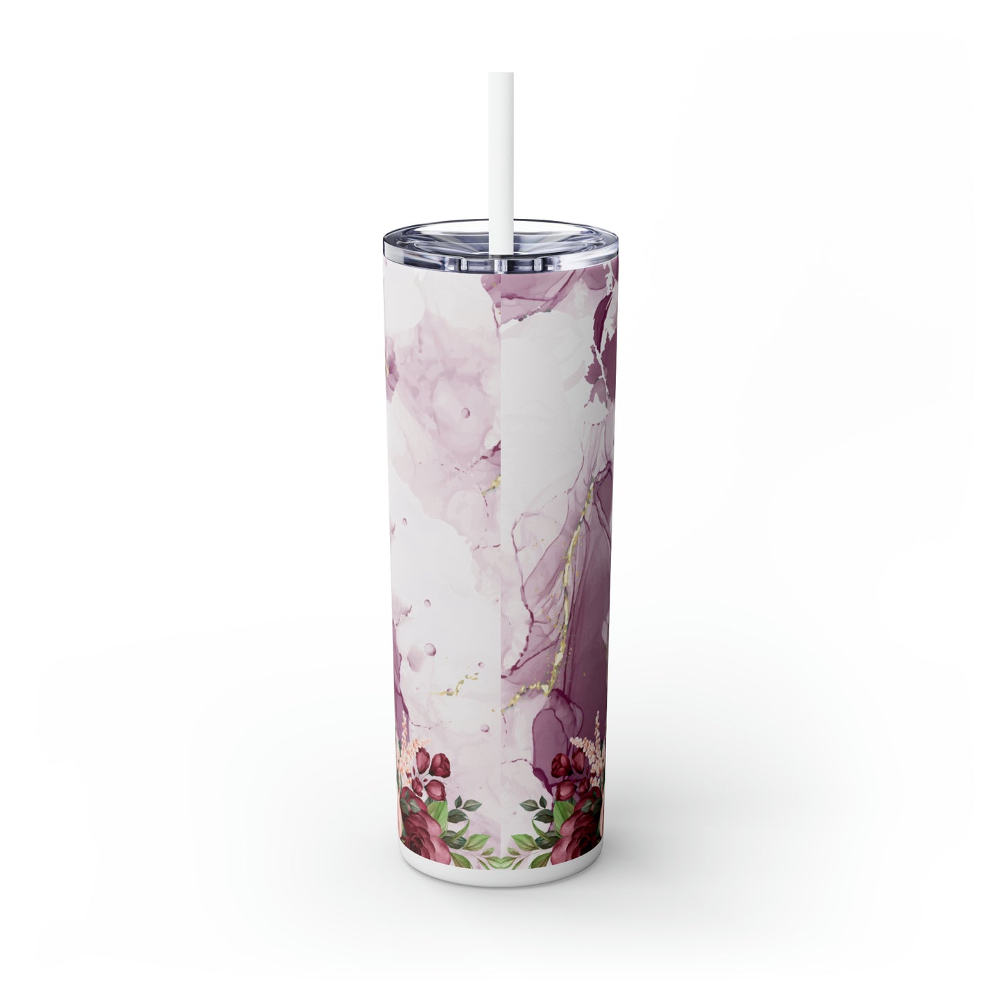 Skinny Tumbler with Straw, 20oz, Pig