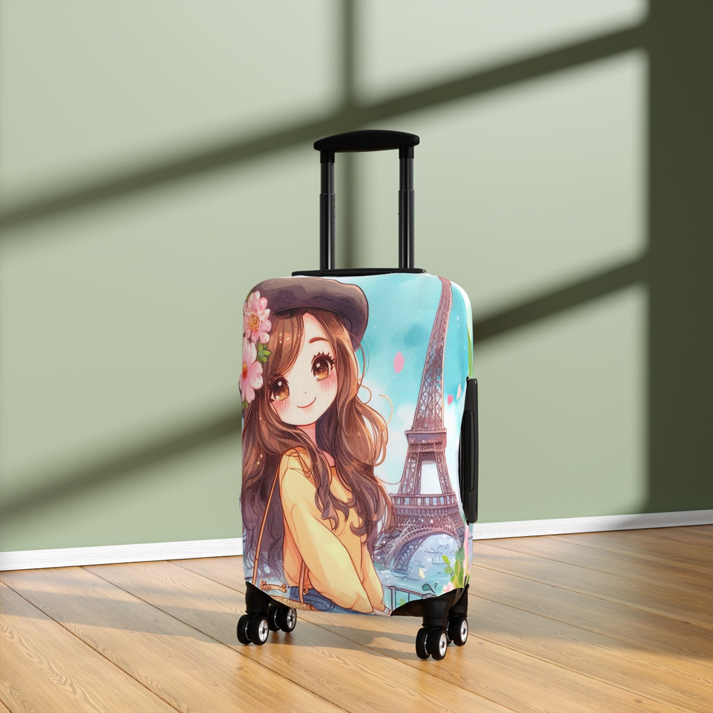 Luggage Cover, Just a Girl Who loves Travelling, awd-2106