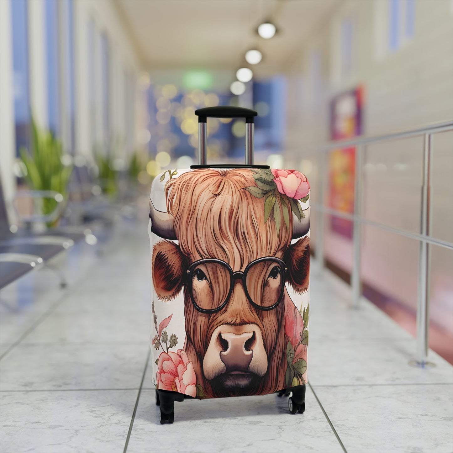 Luggage Cover, Highland Cow, awd-008