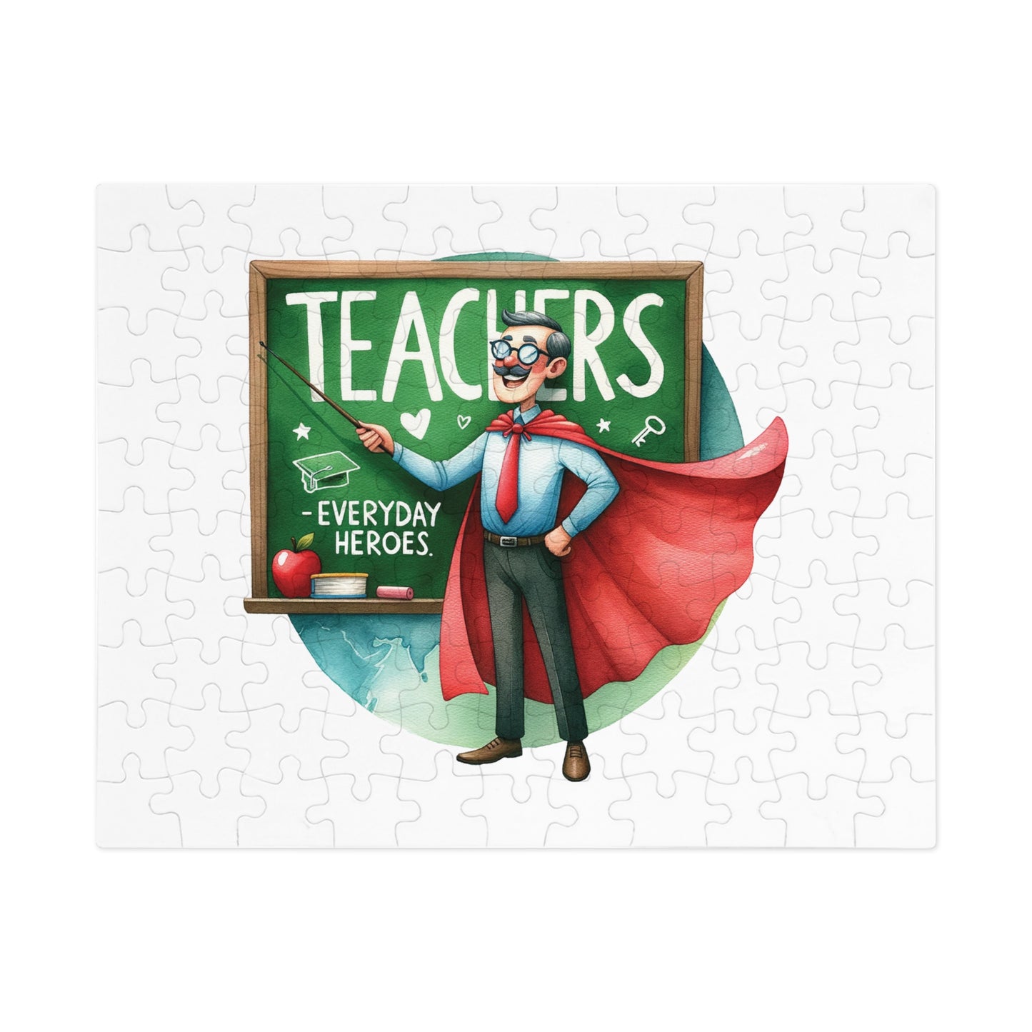 Jigsaw Puzzle, Teacher, Personalised/Non-Personalised (30, 110, 252, 500,1000-Piece)