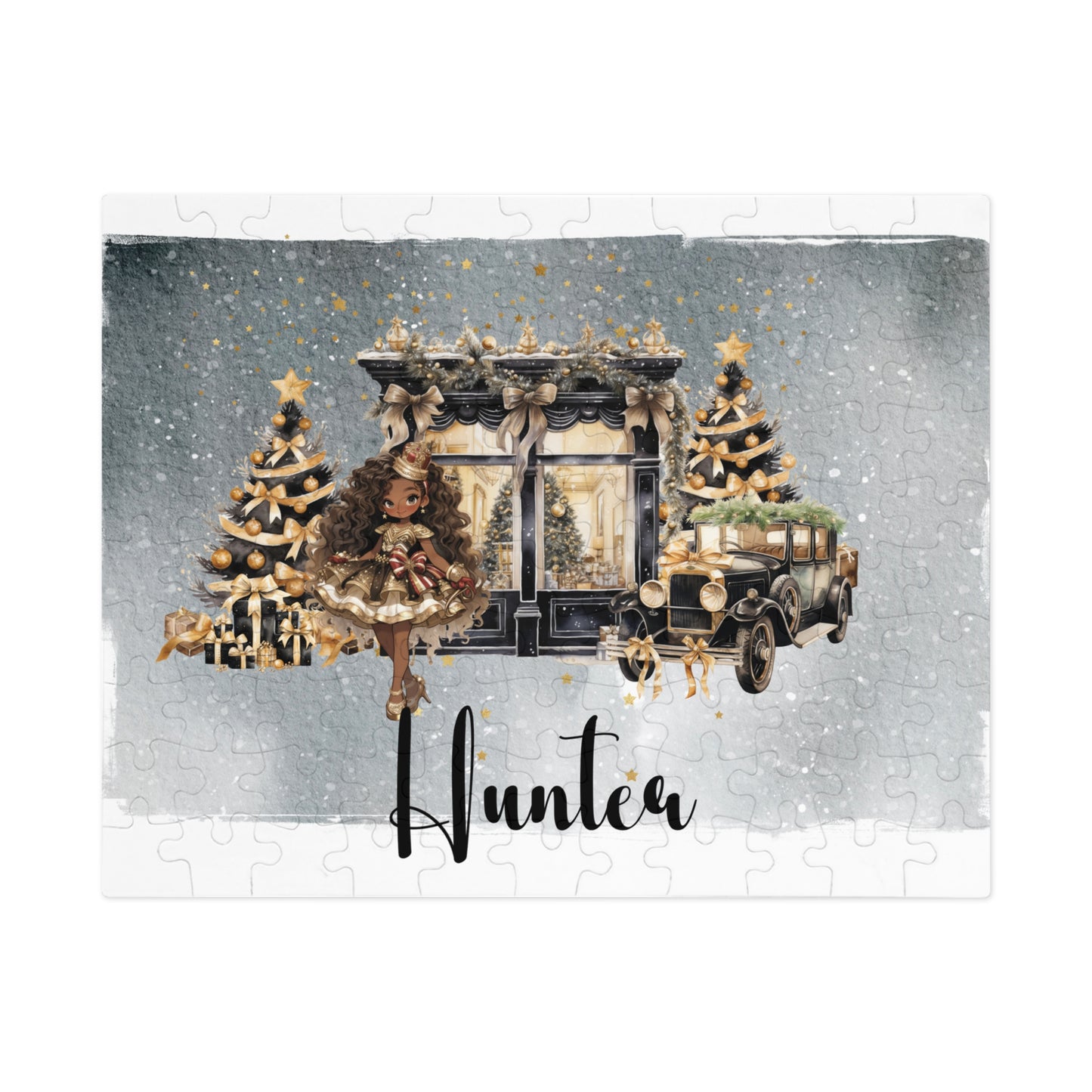 Puzzle, Black and Gold Nutcracker, Personalised/Non-Personalised (30, 110, 252, 500,1000-Piece)