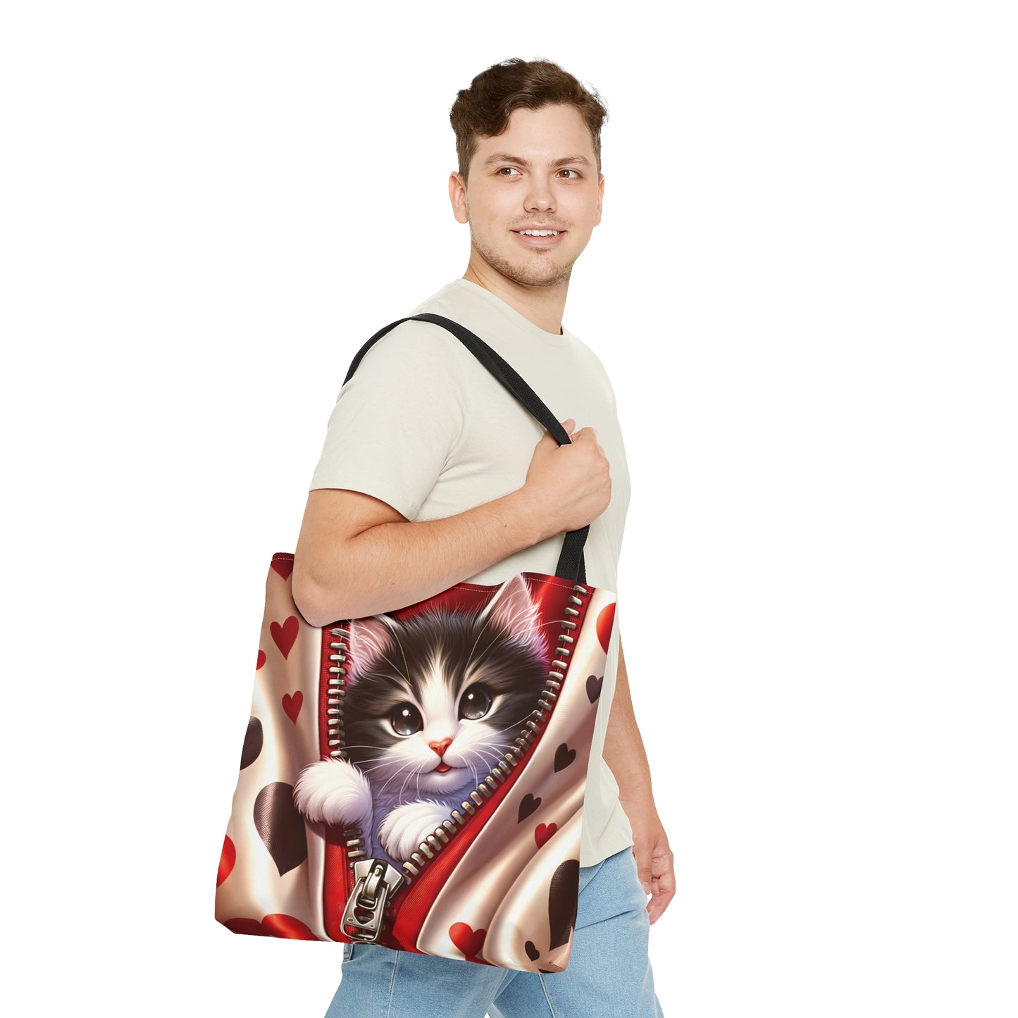 Tote Bag, Cat, Personalised/Non-Personalised Tote bag