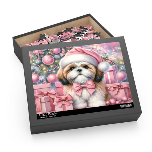 Personalised/Non-Personalised Puzzle, Christmas, Shiatzu (120, 252, 500-Piece)