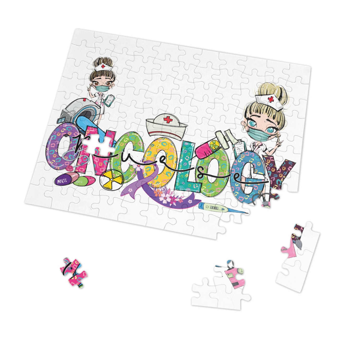 Jigsaw Puzzle, Oncology Nurse, Personalised/Non-Personalised (30, 110, 252, 500,1000-Piece)