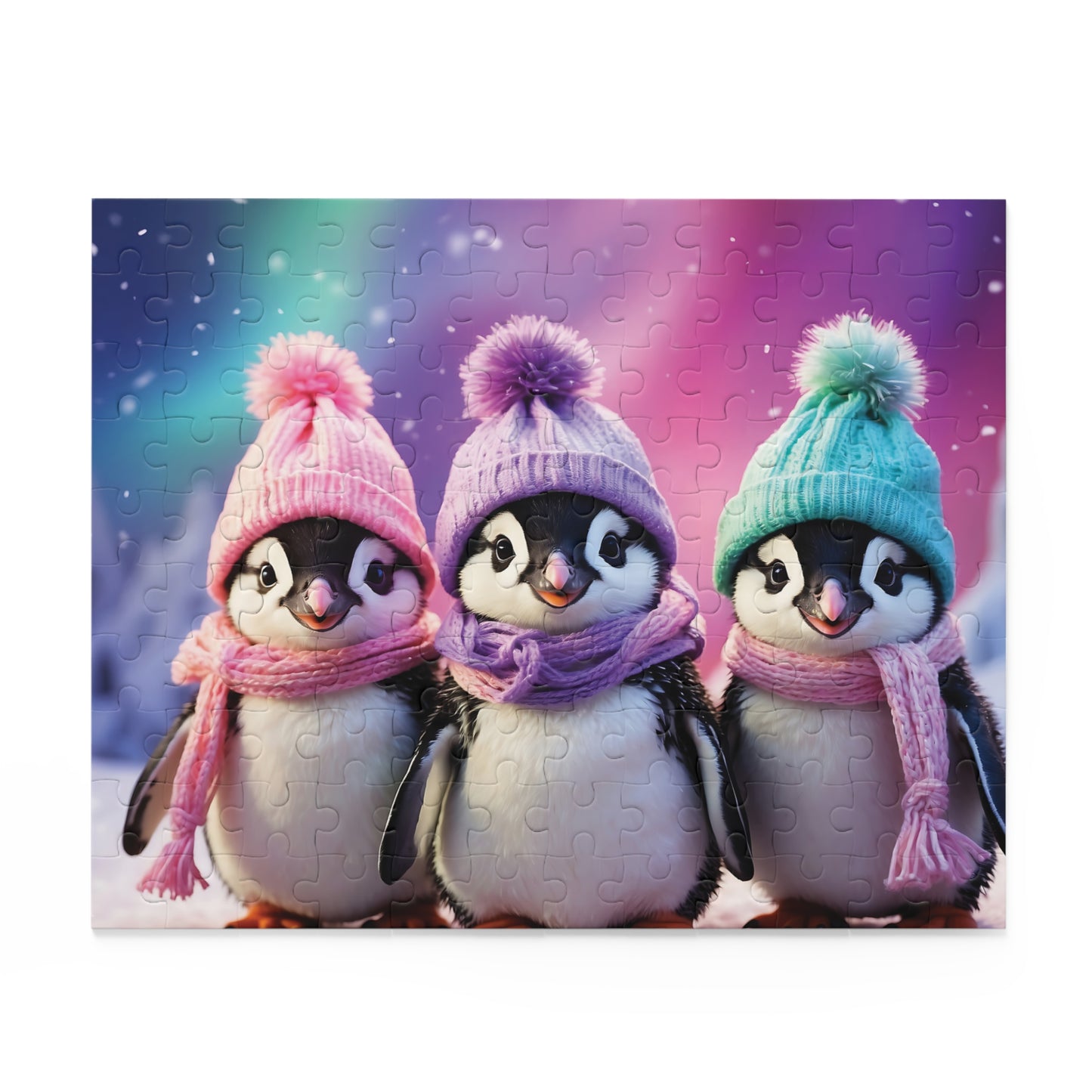 Personalised/Non-Personalised Puzzle, Penguins (120, 252, 500-Piece)