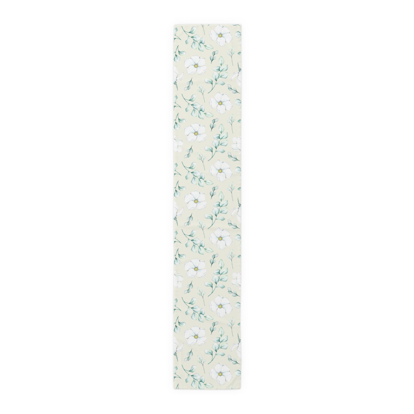 Floral Table Runner, Cotton Twill and Poly Available