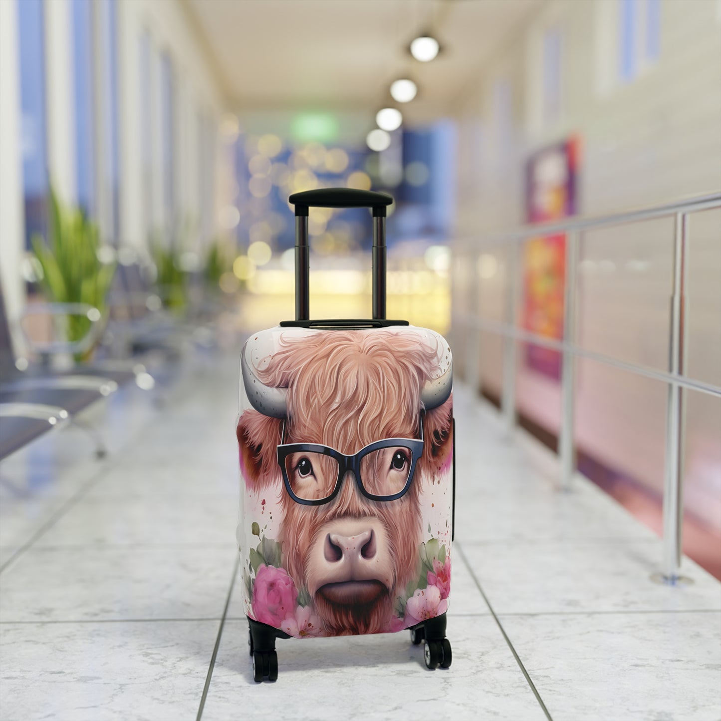 Luggage Cover, Highland Cow, awd-017