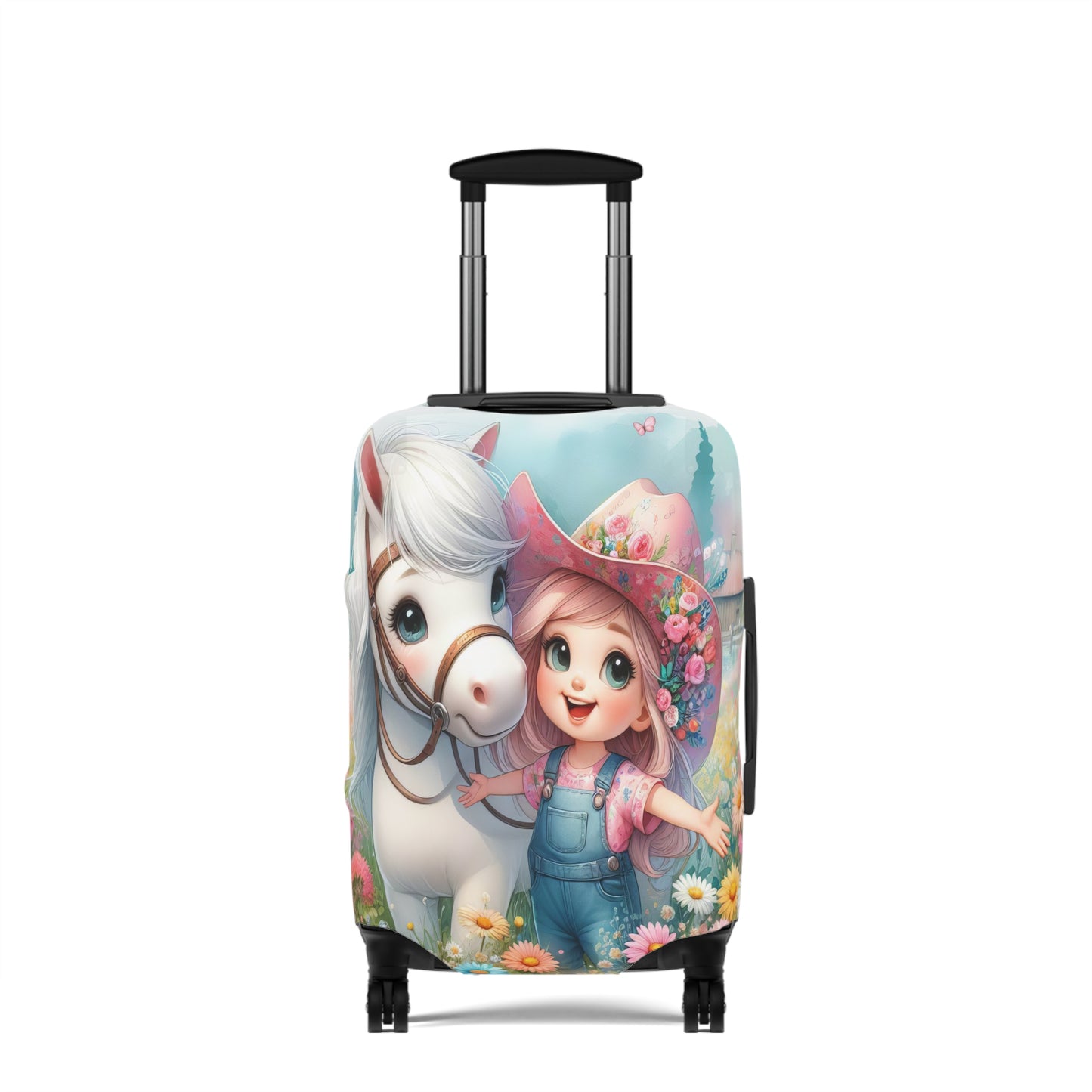 Luggage Cover, Just a Girl who Loves Horses, awd-3070