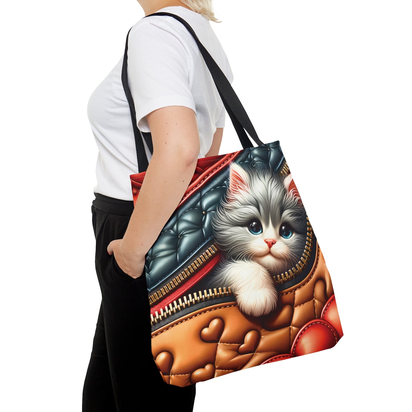 Tote Bag, Cat, Personalised/Non-Personalised Tote bag