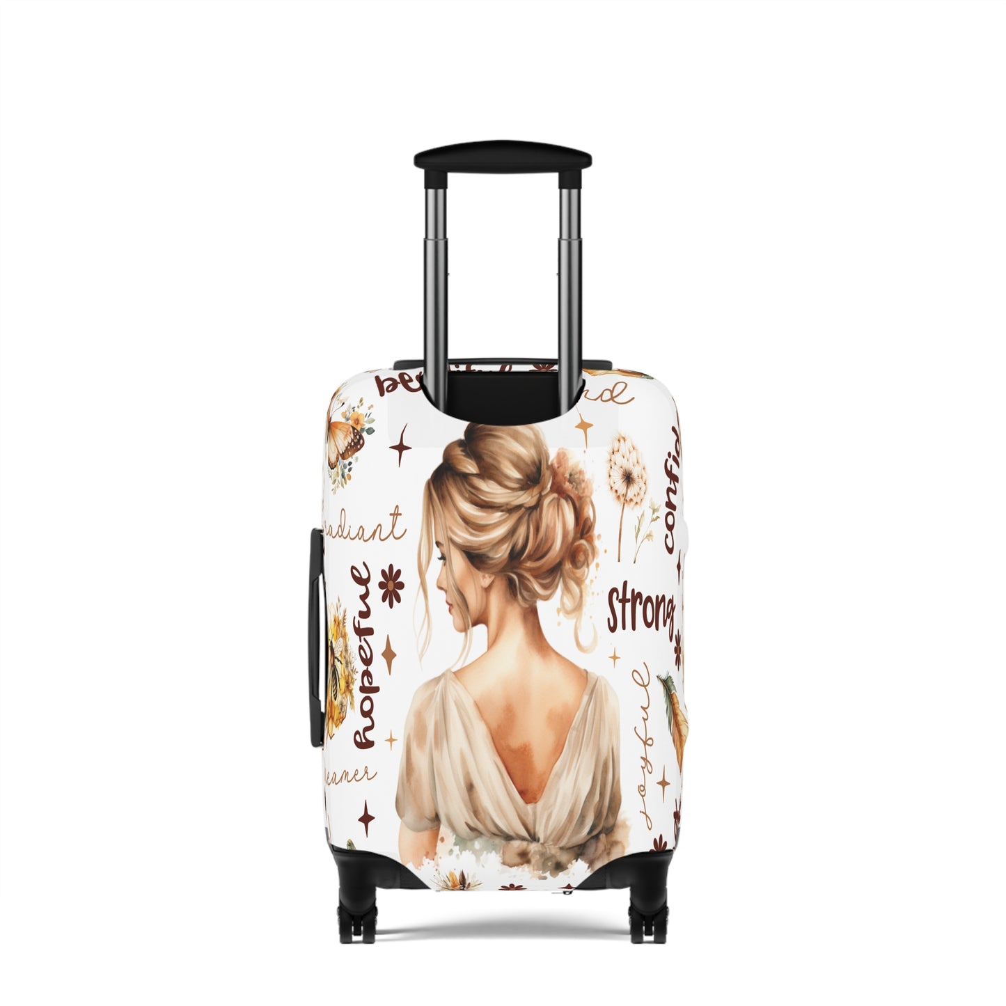 Luggage Cover, Affirmations, Blonde Hair, awd-503