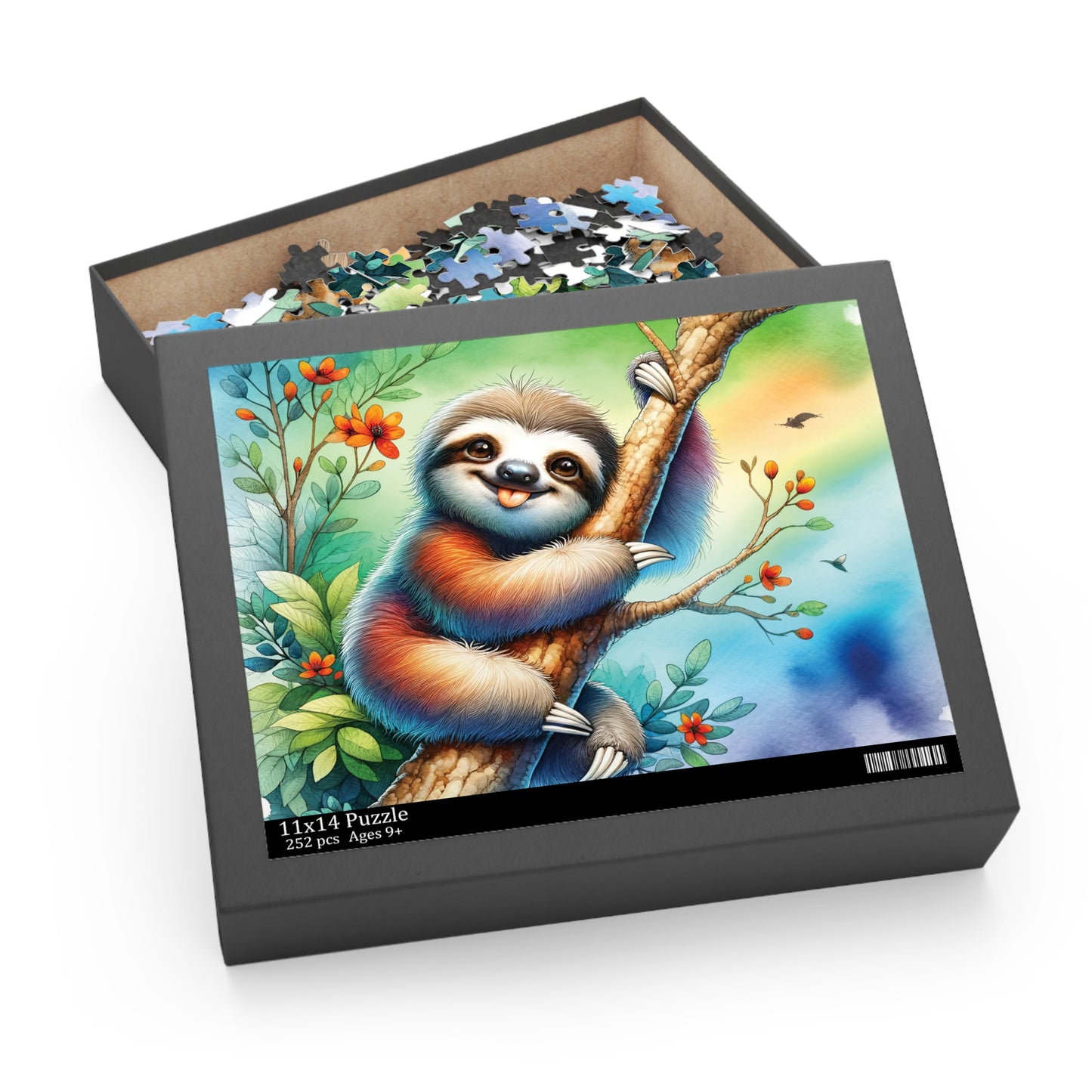 Personalised/Non-Personalised Puzzle, Sloth (120, 252, 500-Piece)