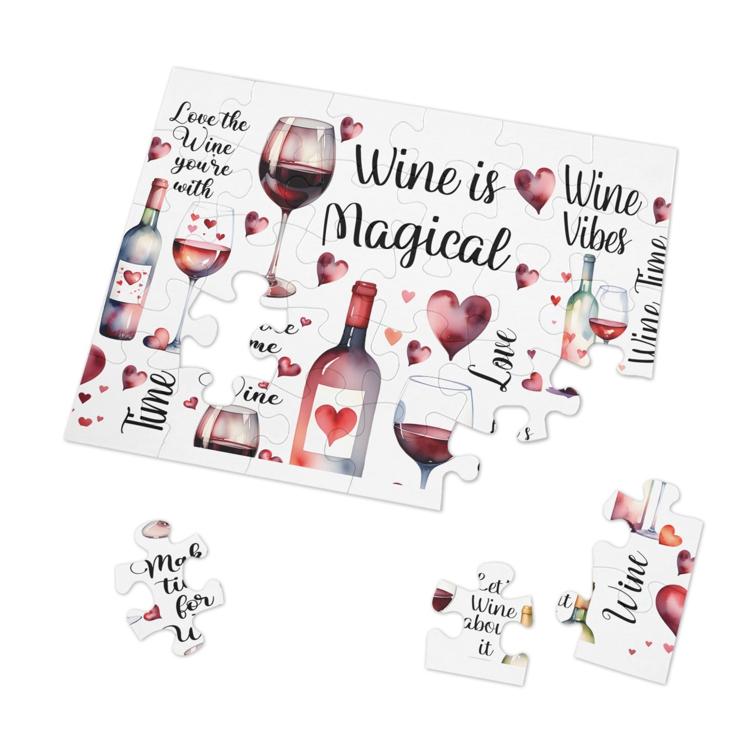 Jigsaw Puzzle, Wine is Magical, Personalised/Non-Personalised (30, 110, 252, 500,1000-Piece)