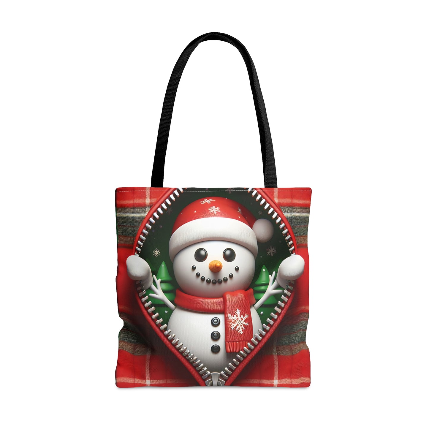 Tote Bag, Christmas, Snowman, Personalised/Non-Personalised Tote bag