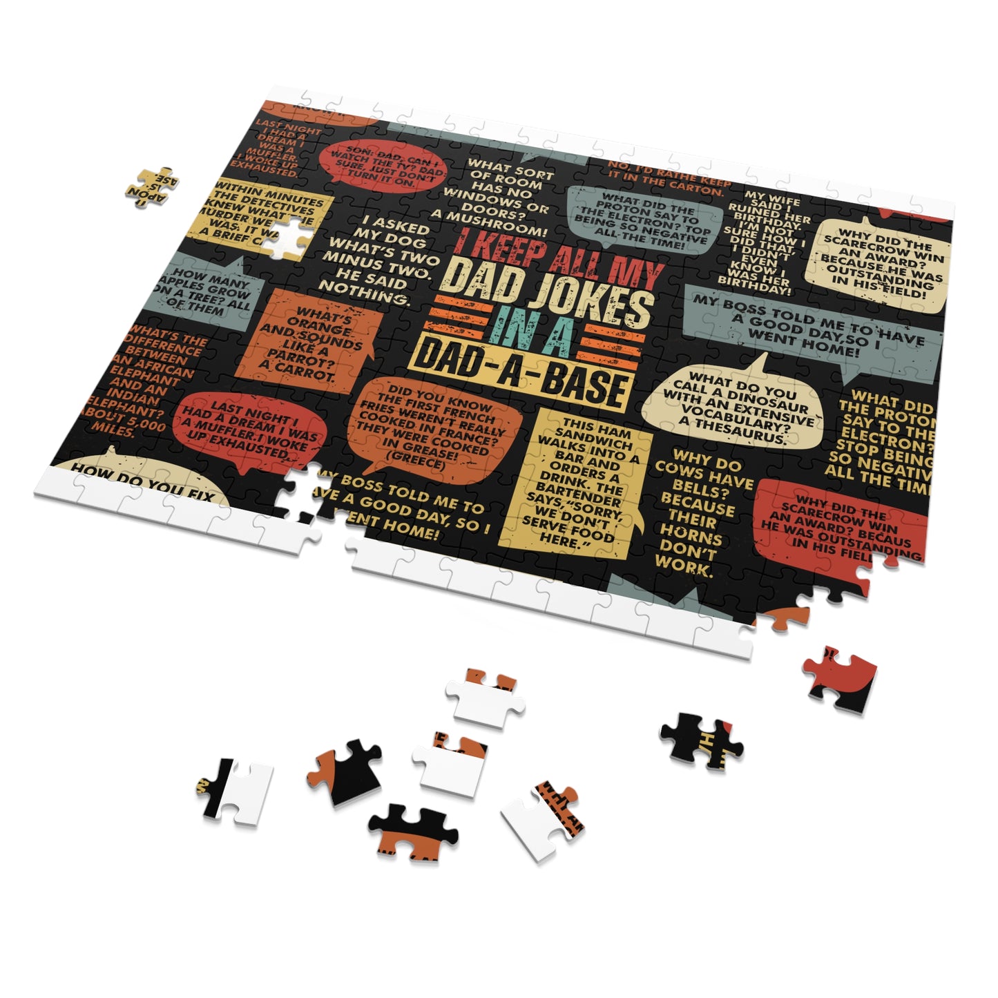 Jigsaw Puzzle, Dad Jokes, Personalised/Non-Personalised (30, 110, 252, 500,1000-Piece)