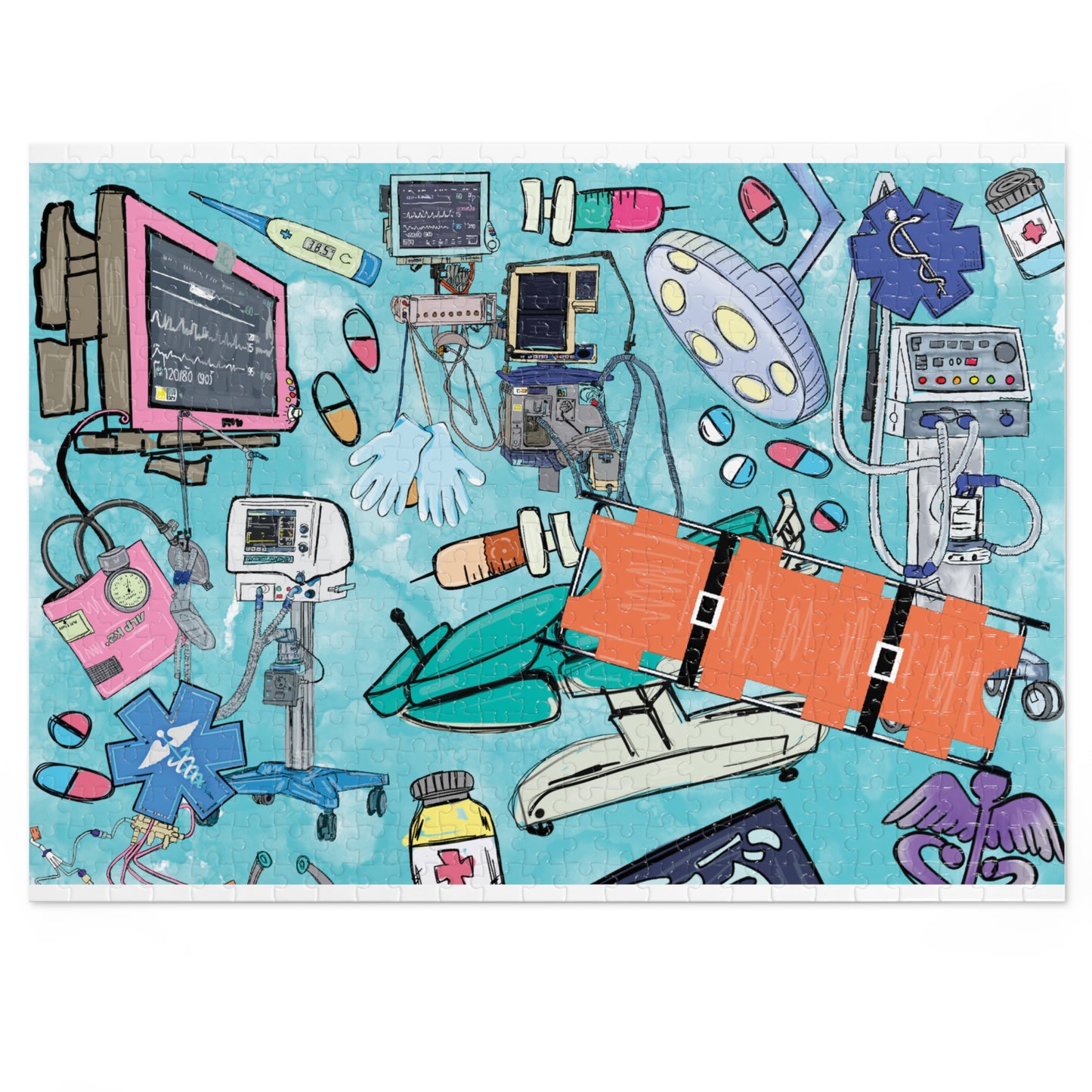 Jigsaw Puzzle, Trauma Nurse, Personalised/Non-Personalised (30, 110, 252, 500,1000-Piece)