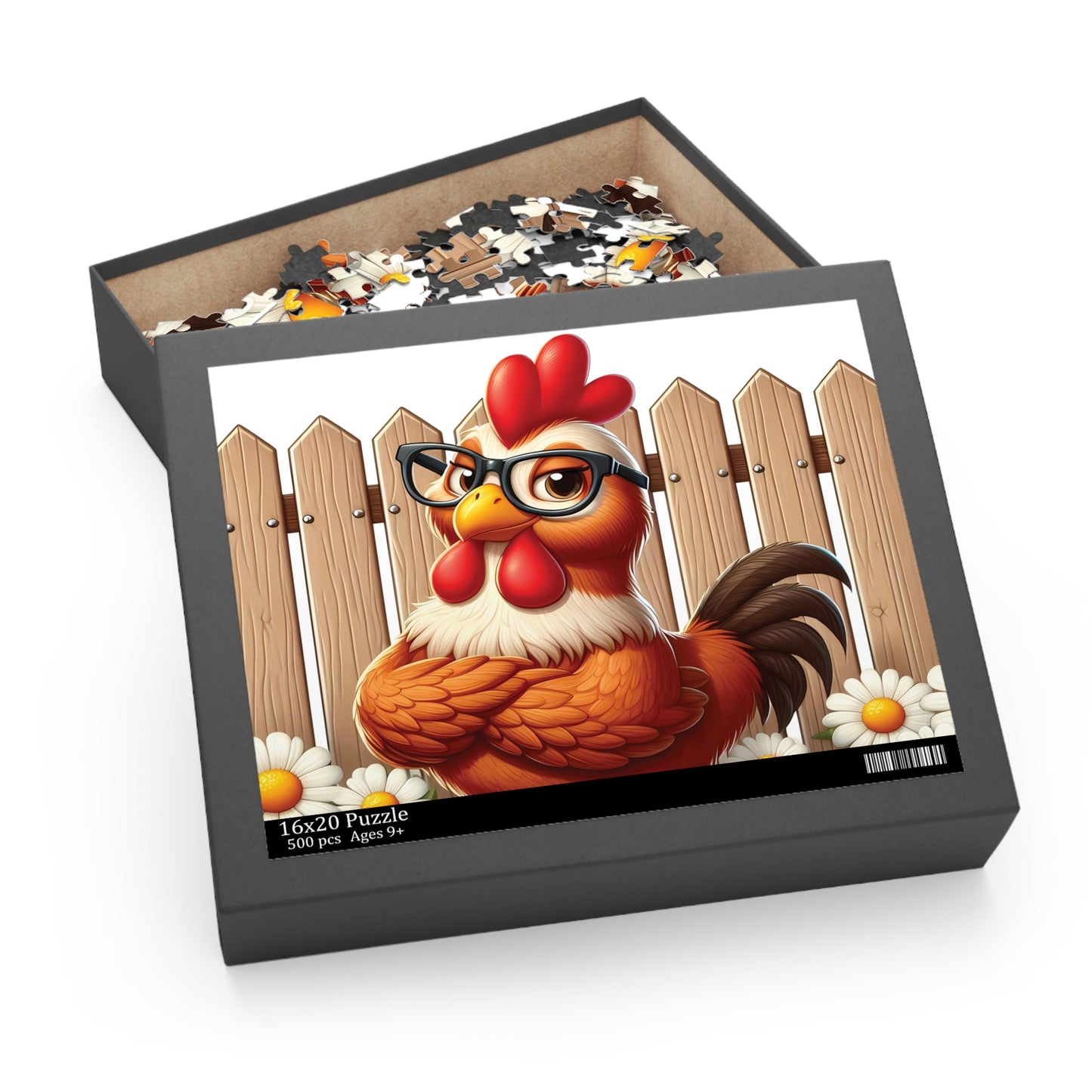 Personalised/Non-Personalised Puzzle, Chicken/Rooster (120, 252, 500-Piece)