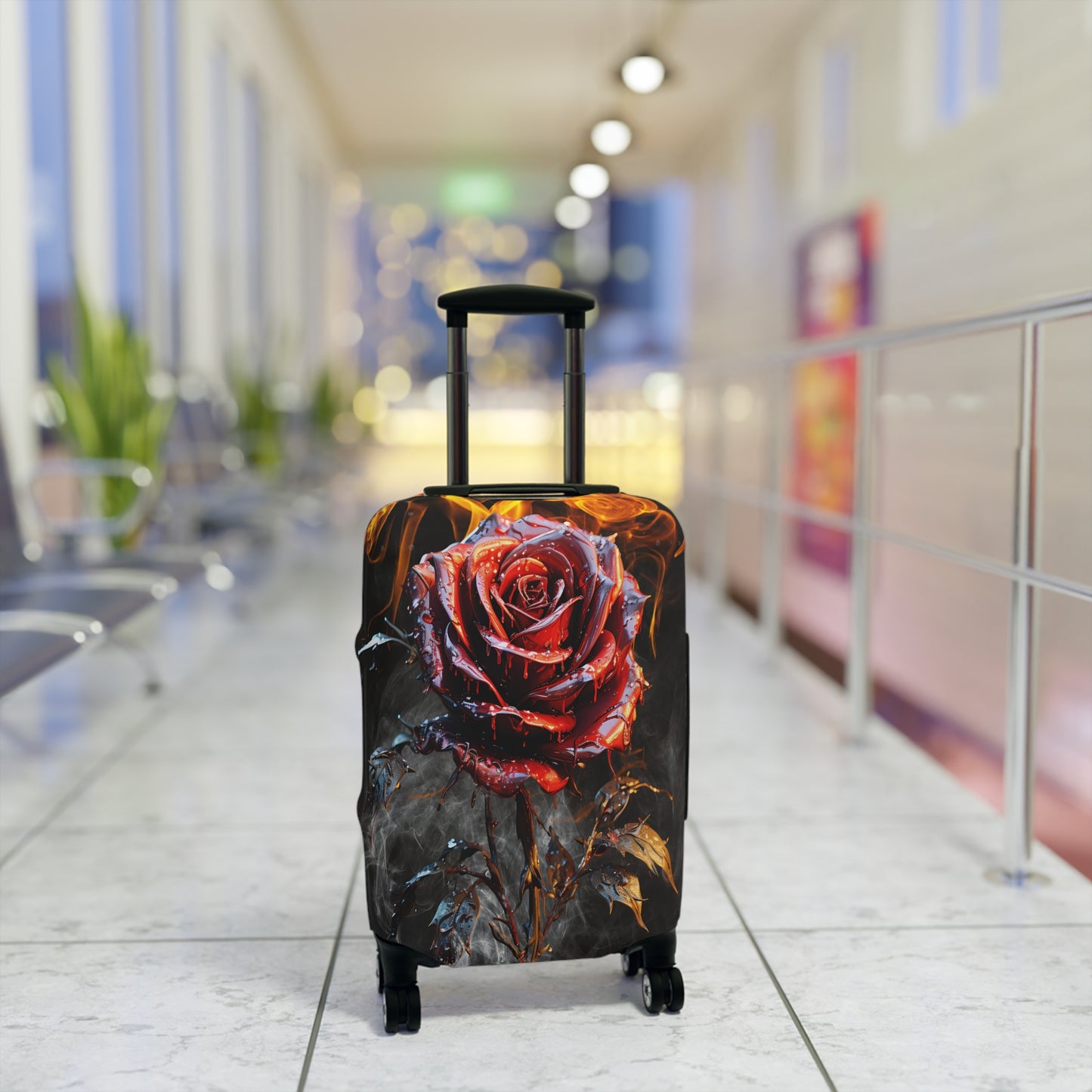 Luggage Cover, Red Rose, awd-3069