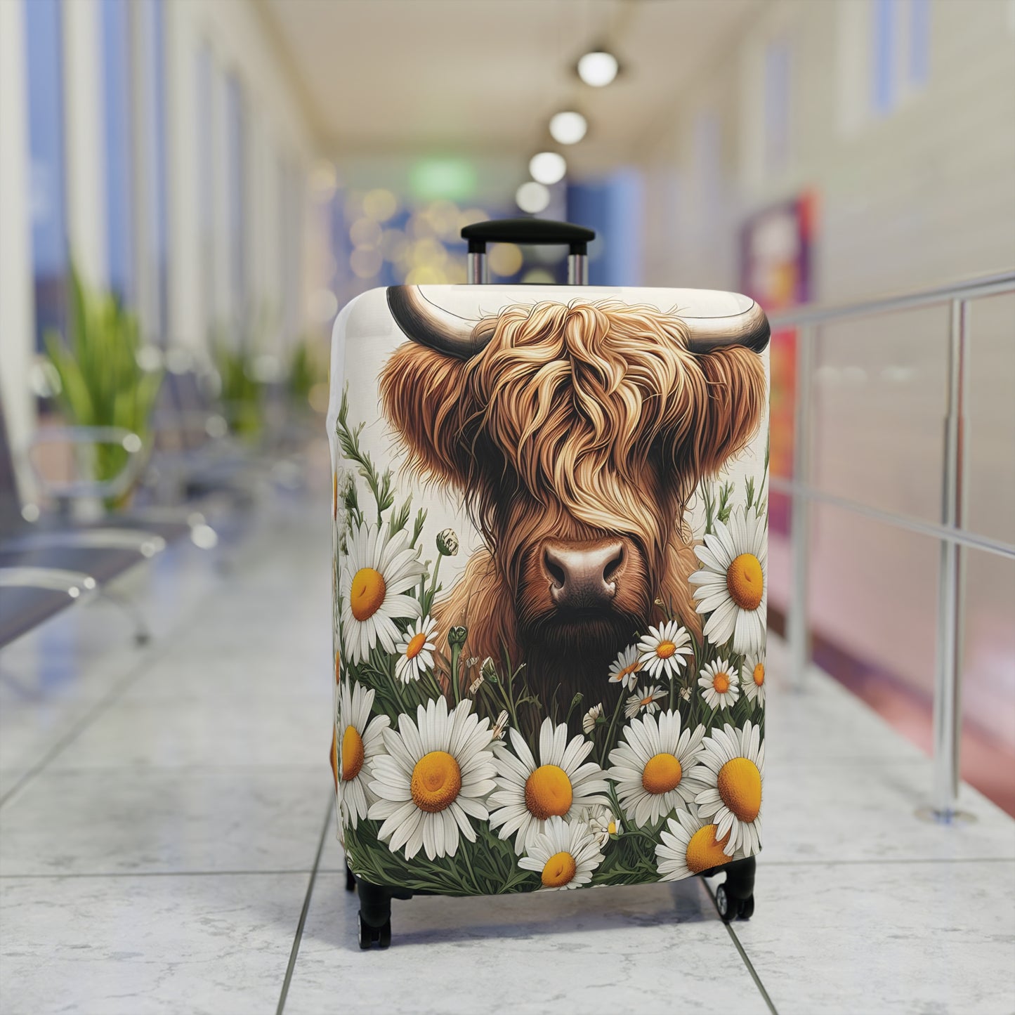 Luggage Cover, Highland Cow, awd-443