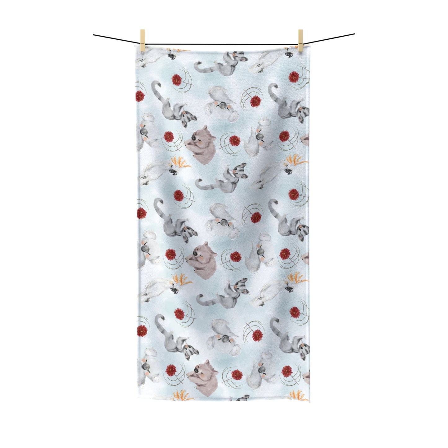 Beach Towel, Australian Animals, Polycotton Towel