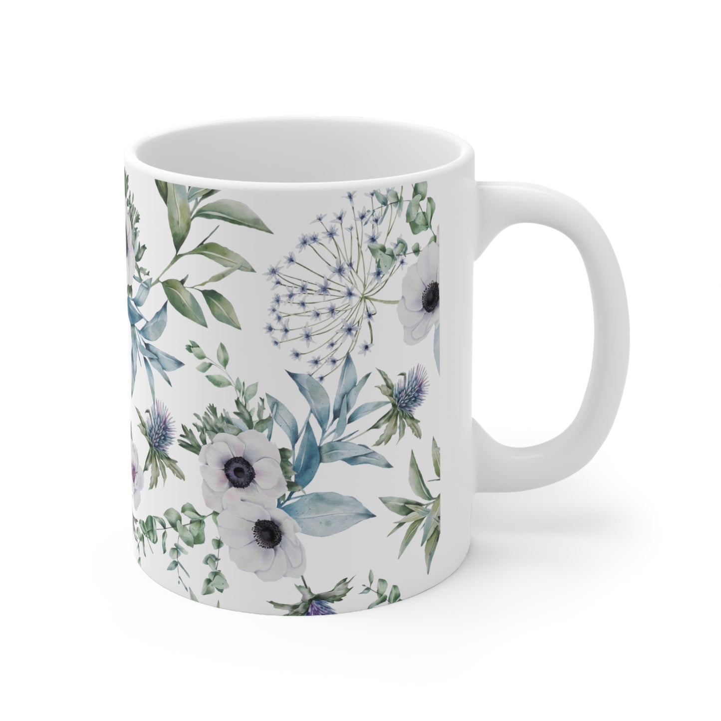 Scottish Flowers, Ceramic Mug 11oz