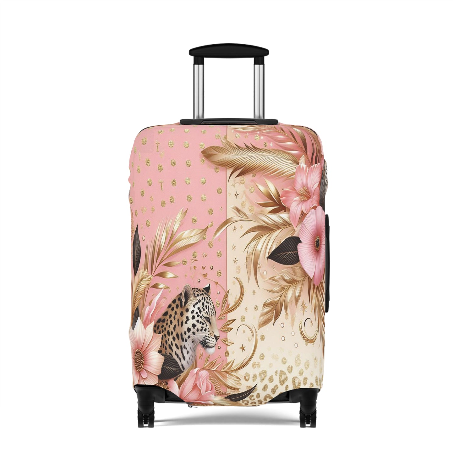 Luggage Cover, Floral Leopard, awd-3079