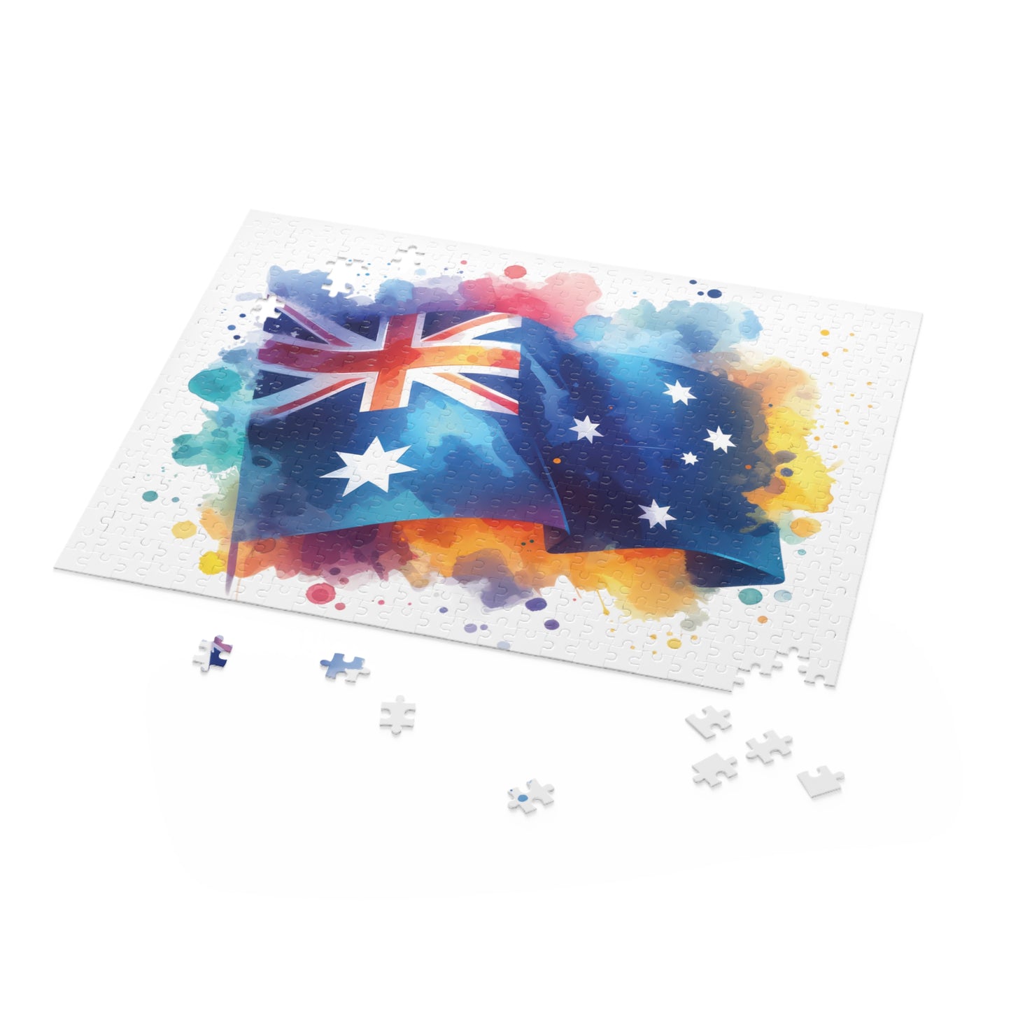 Personalised/Non-Personalised Puzzle, Australian Flag (120, 252, 500-Piece)