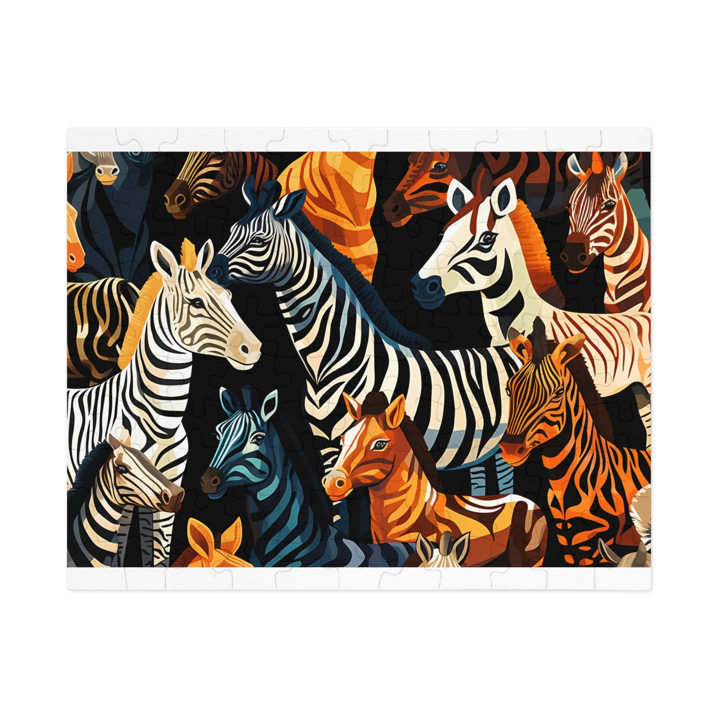 Jigsaw Puzzle, Zebra, Personalised/Non-Personalised (30, 110, 252, 500,1000-Piece)