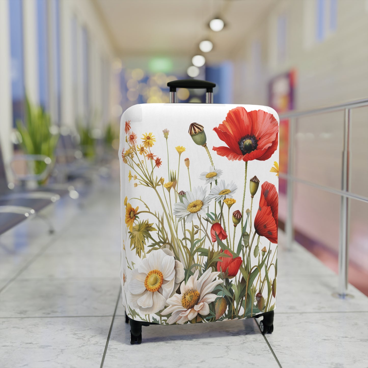 Luggage Cover, Floral, Wildflowers, awd-3043