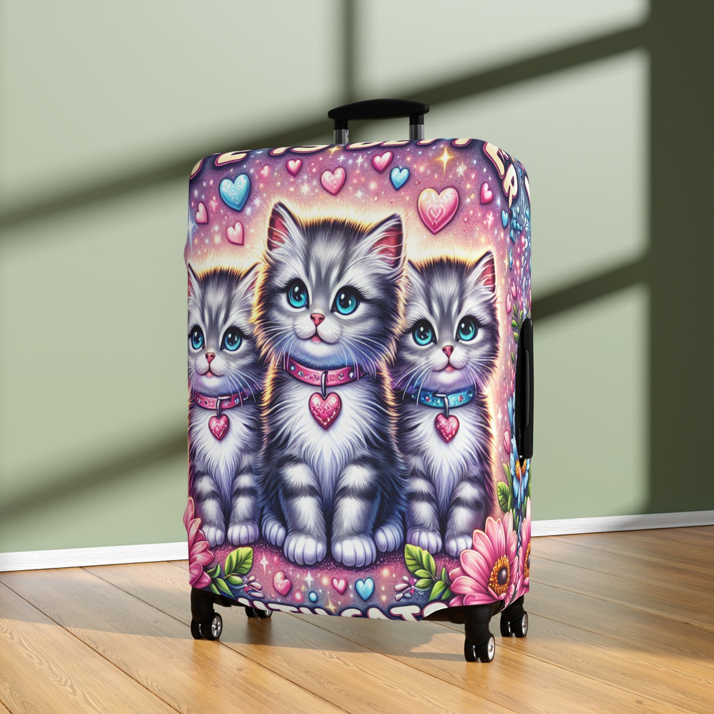 Luggage Cover, Life is better with Cats, awd-1473