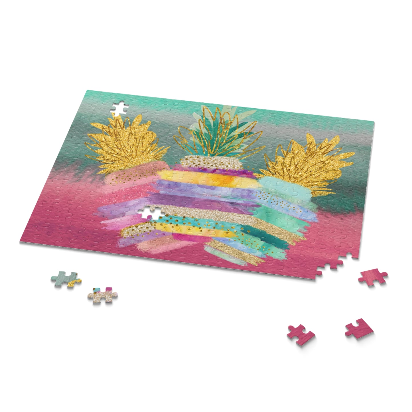 Personalised/Non-Personalised Puzzle, Pineapples (120, 252, 500-Piece)