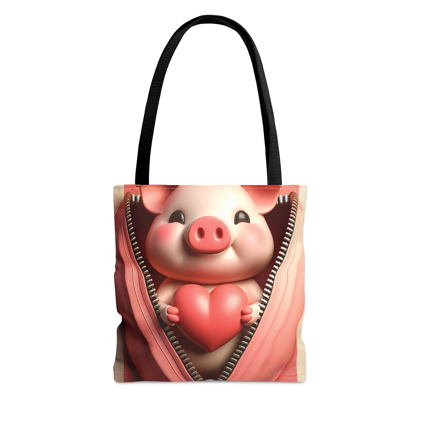 Tote Bag, Pig, Personalised/Non-Personalised Tote bag