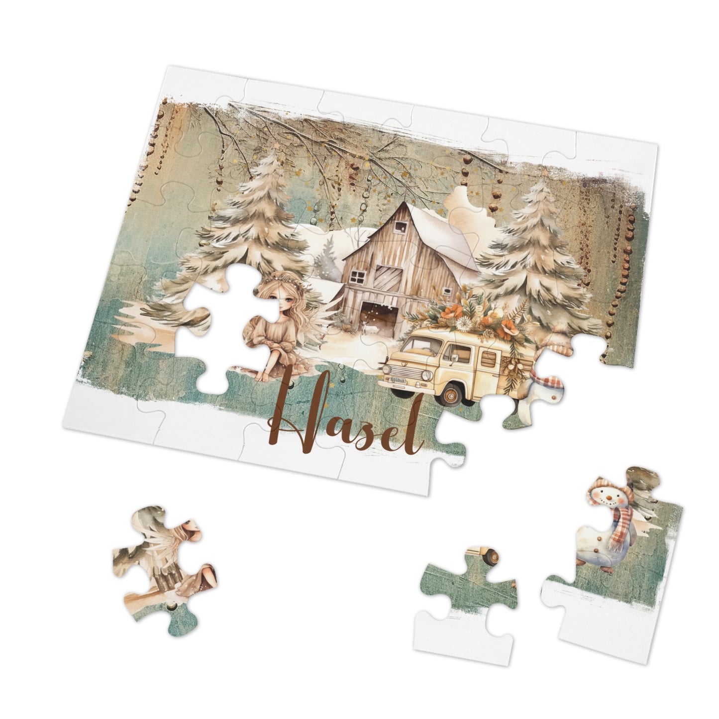 Puzzle, Christmas, Boho Fairy, Personalised/Non-Personalised (30, 110, 252, 500,1000-Piece)