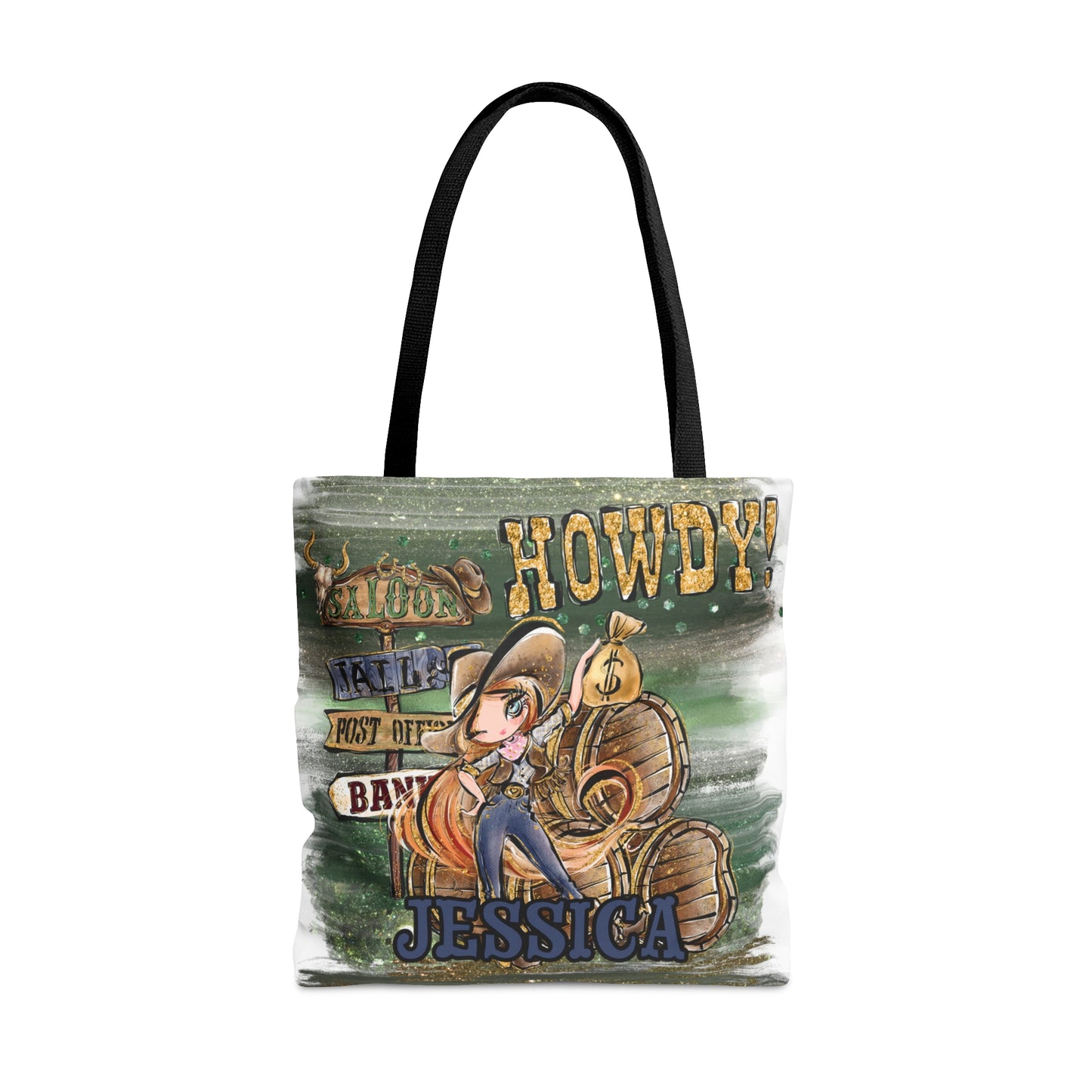 Personalised Tote Bag, Howdy, Red Hair Blue Eyes, Tote bag