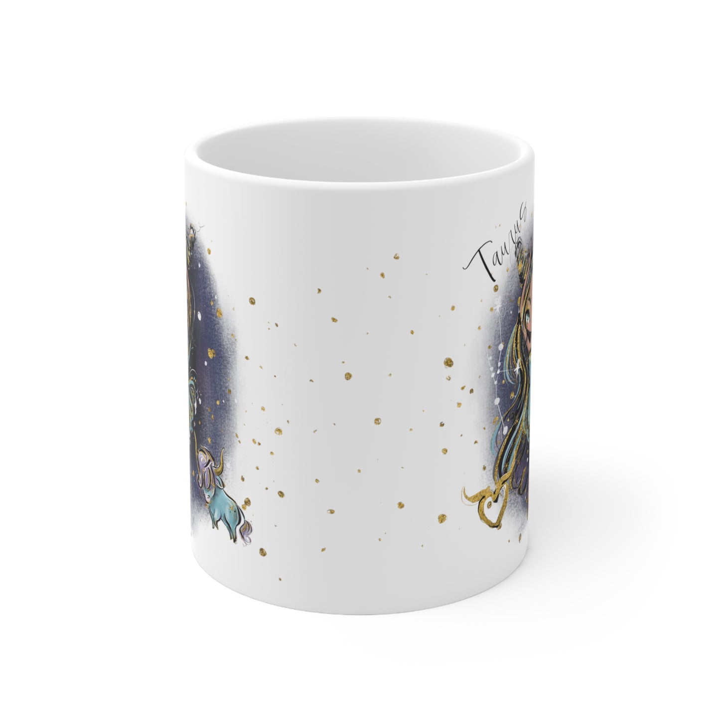 Personalised/Non Personalised Zodiac Sign, Taurus, Ceramic Mug 11oz