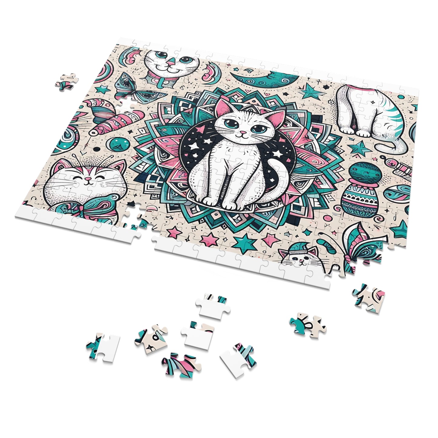 Jigsaw Puzzle, Cats, Personalised/Non-Personalised (30, 110, 252, 500,1000-Piece)