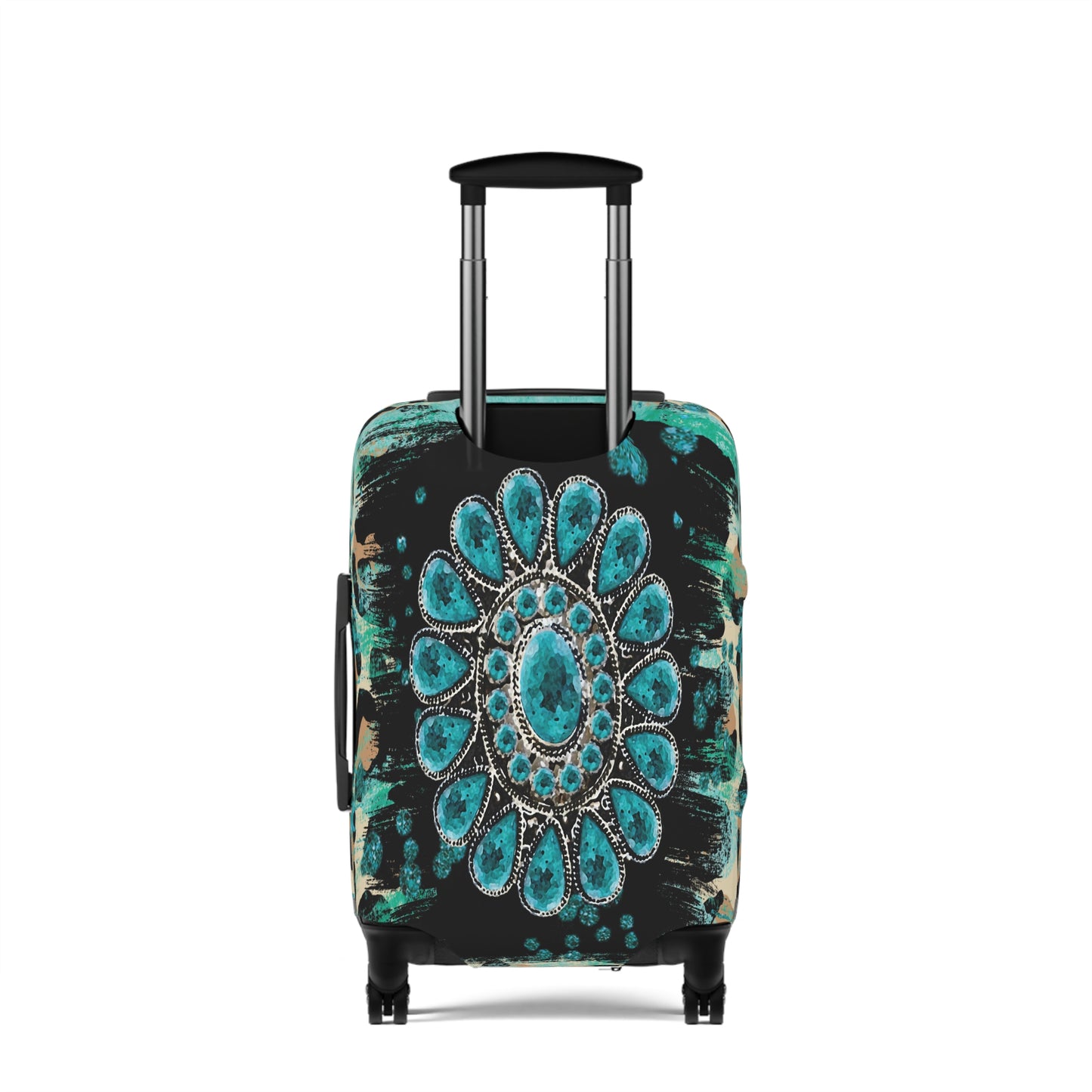 Luggage Cover, Country and Western, Turquoise, awd-038