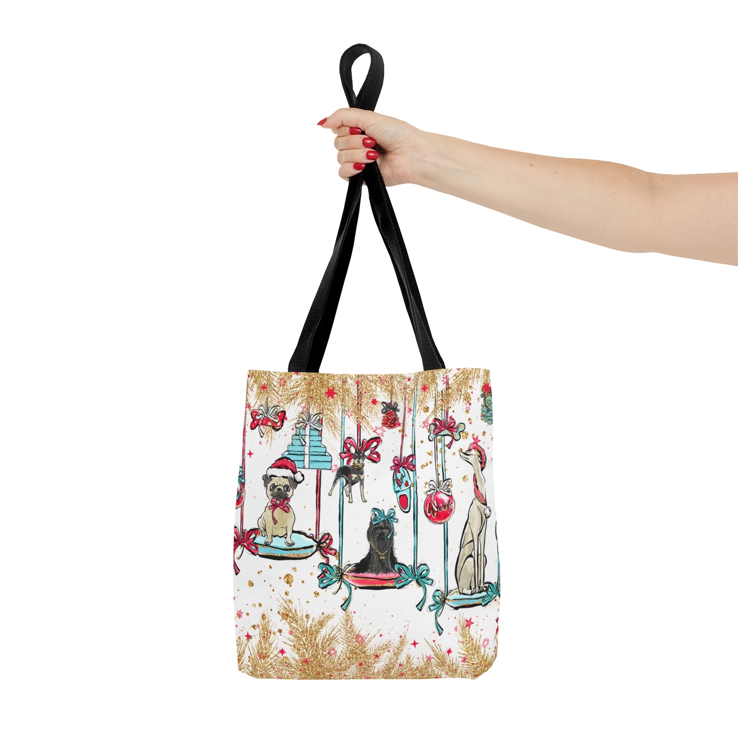 Tote Bag, Doggie Christmas Tote Bag