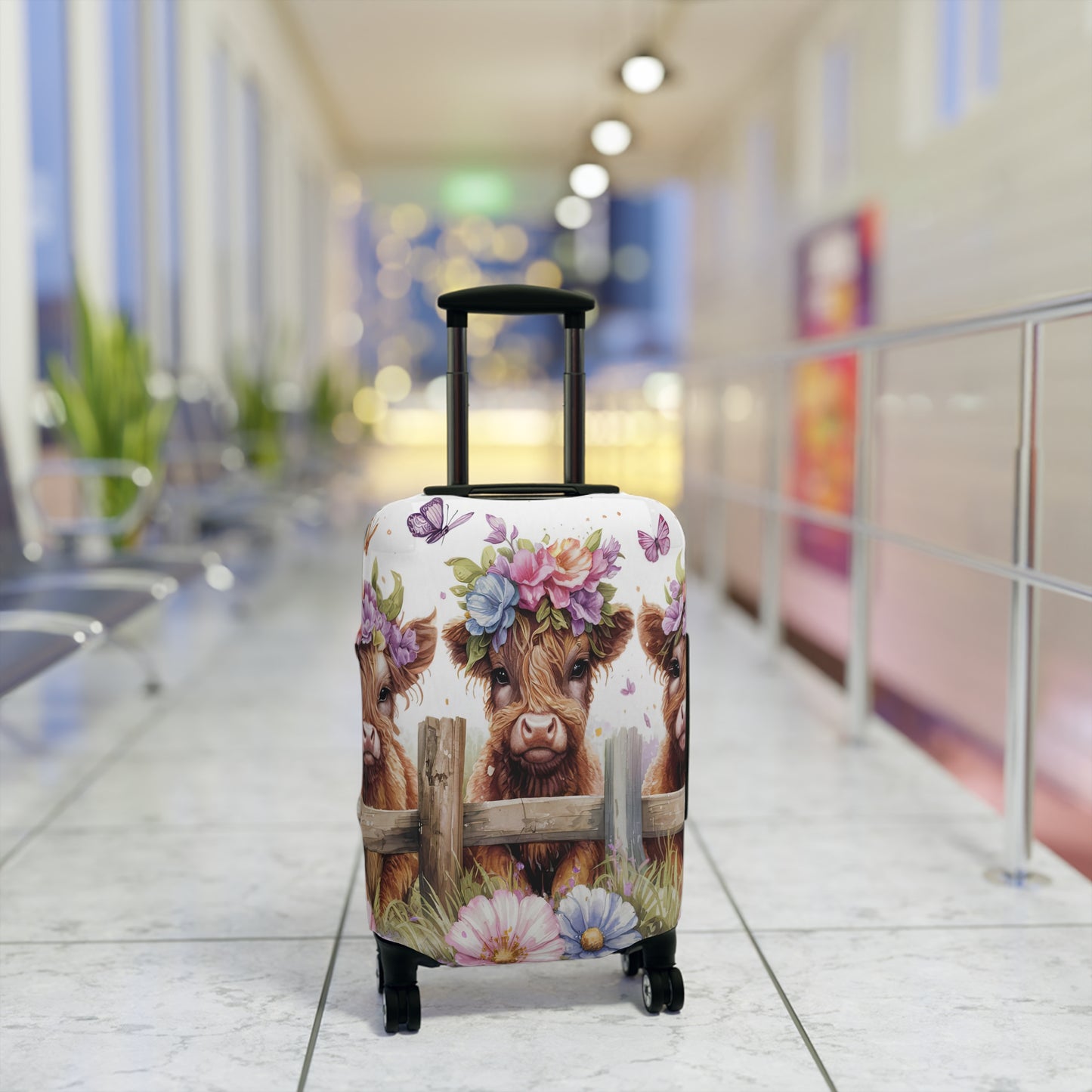 Luggage Cover, Highland Cow, awd-1764