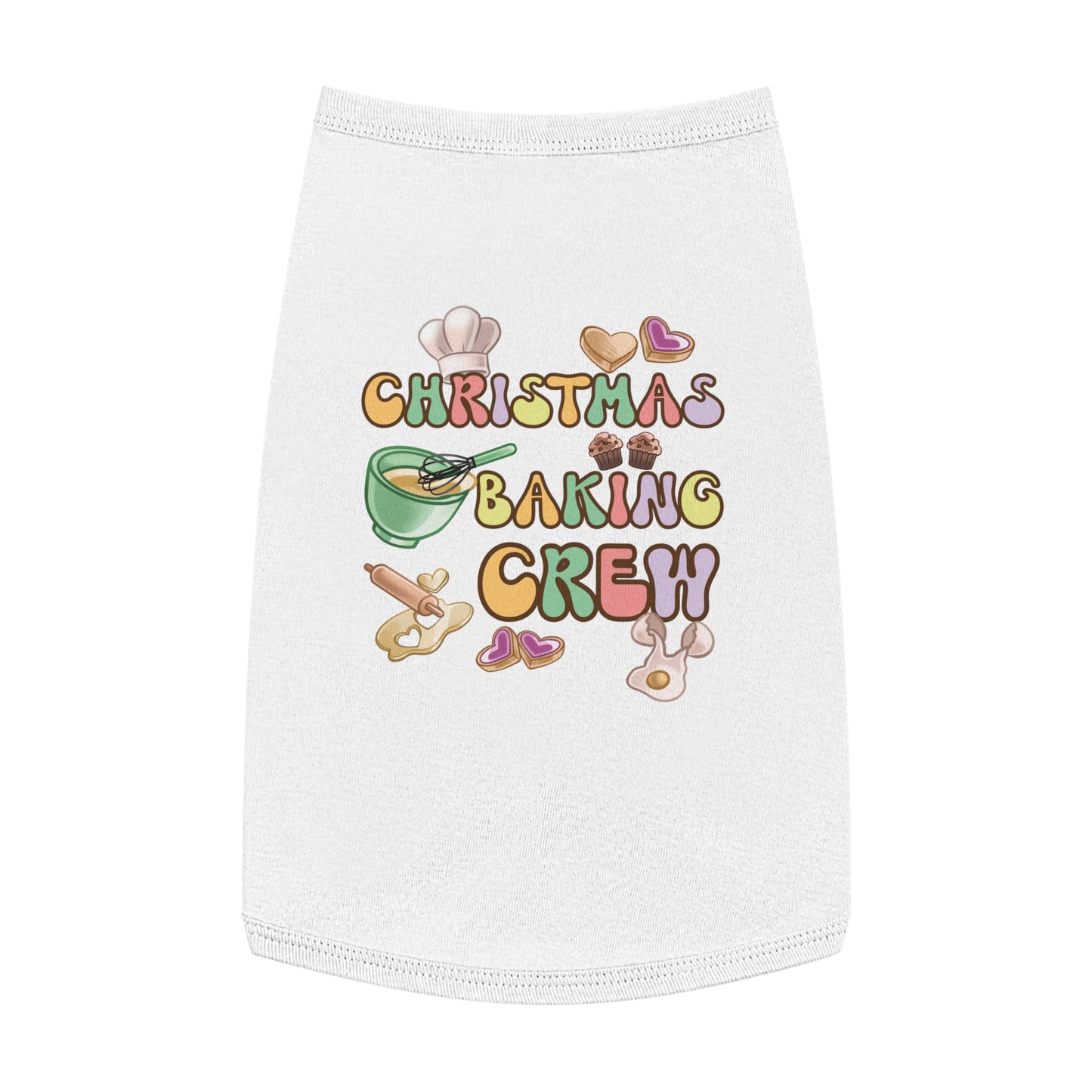 Pet Tank Top, Christmas Baking Crew, Christmas Pet Tank Top