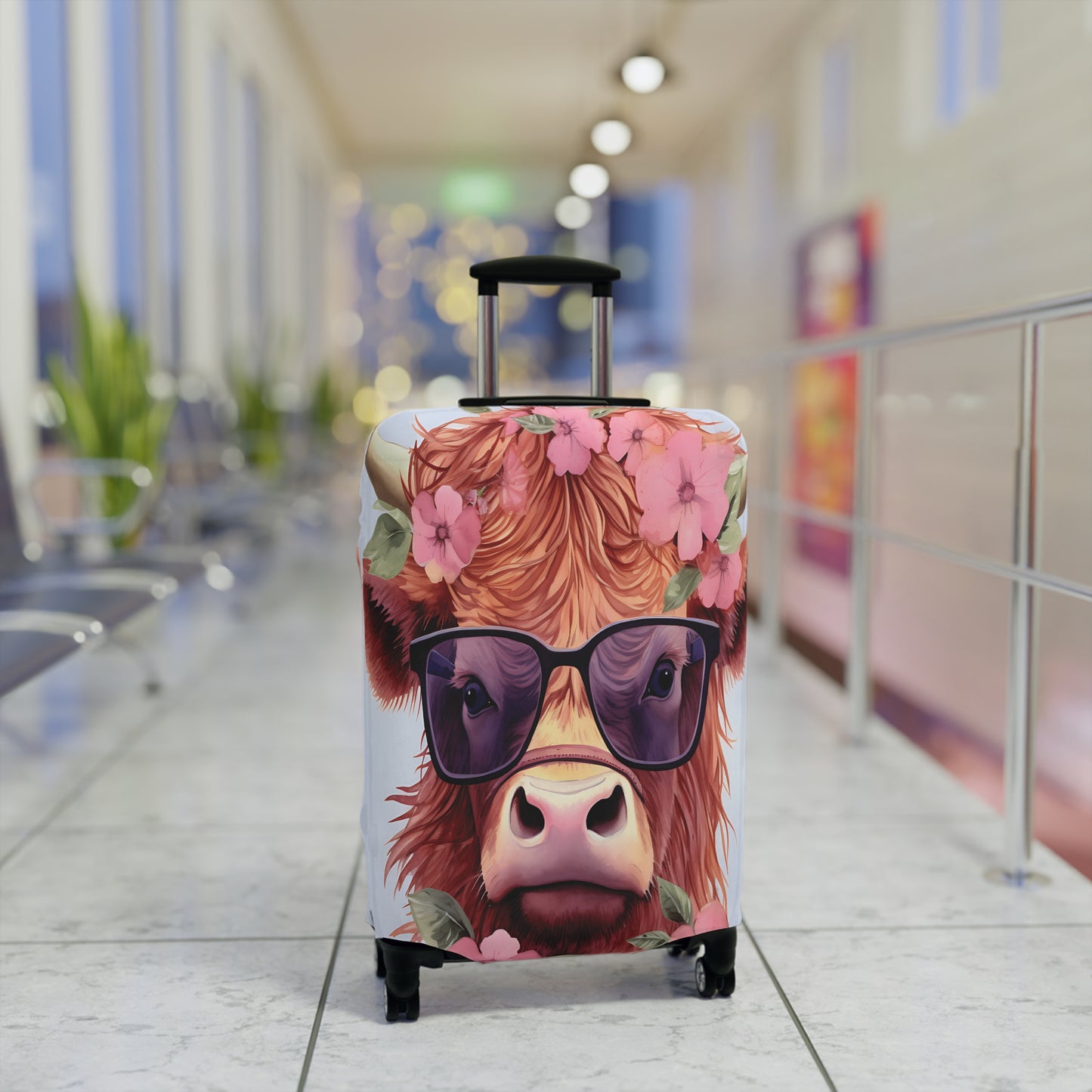 Luggage Cover, Highland Cow, awd-018