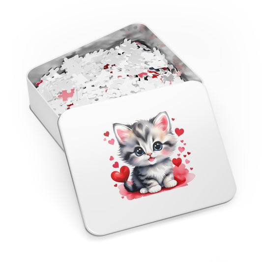 Jigsaw Puzzle, Cat, Personalised/Non-Personalised (30, 110, 252, 500,1000-Piece)