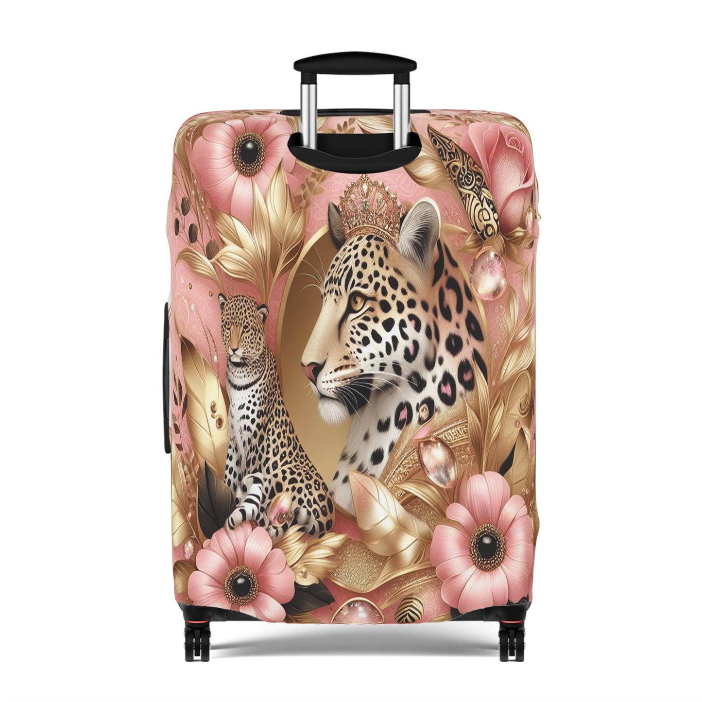 Luggage Cover, Floral Leopard, awd-3073