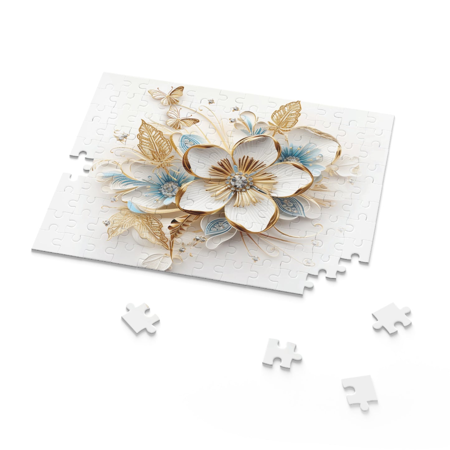 Personalised/Non-Personalised Puzzle, Floral (120, 252, 500-Piece)