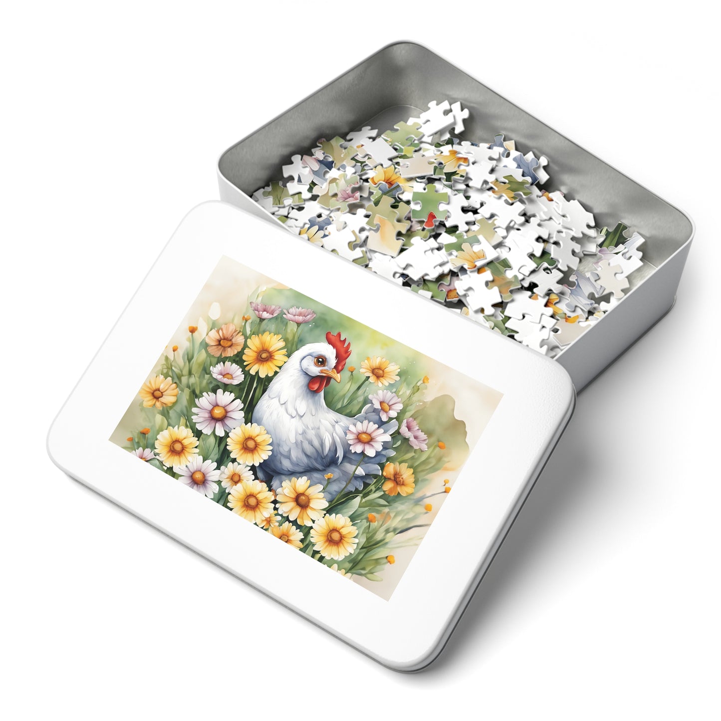 Jigsaw Puzzle, Western, Chicken, Personalised/Non-Personalised (30, 110, 252, 500,1000-Piece)