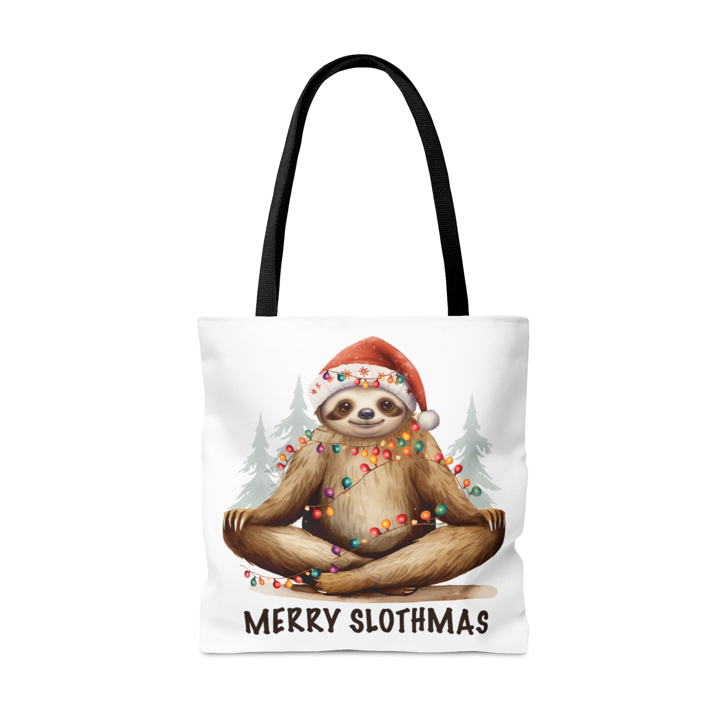 Tote Bag, Christmas, Sloth, Personalised/Non-Personalised Tote bag