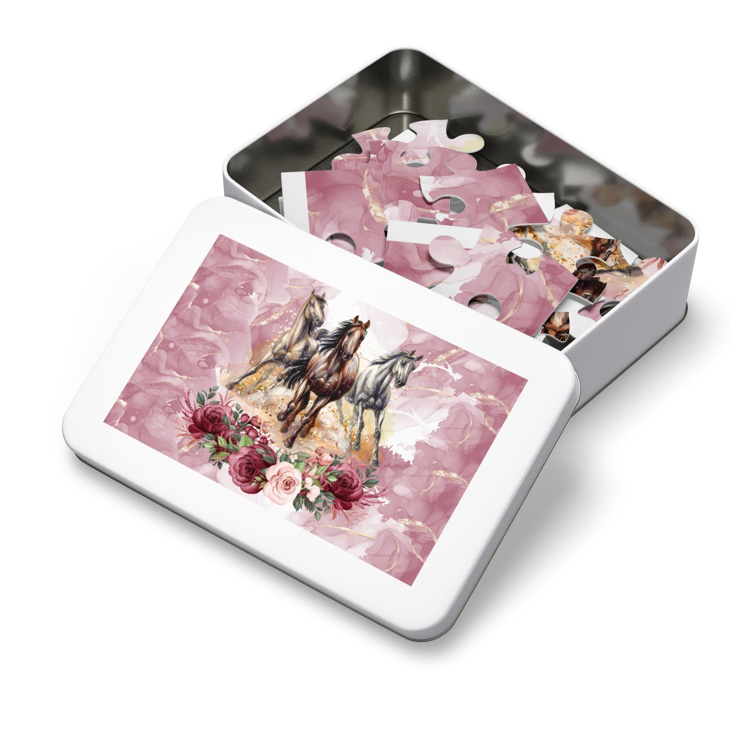 Jigsaw Puzzle, Horses, Personalised/Non-Personalised (30, 110, 252, 500,1000-Piece)