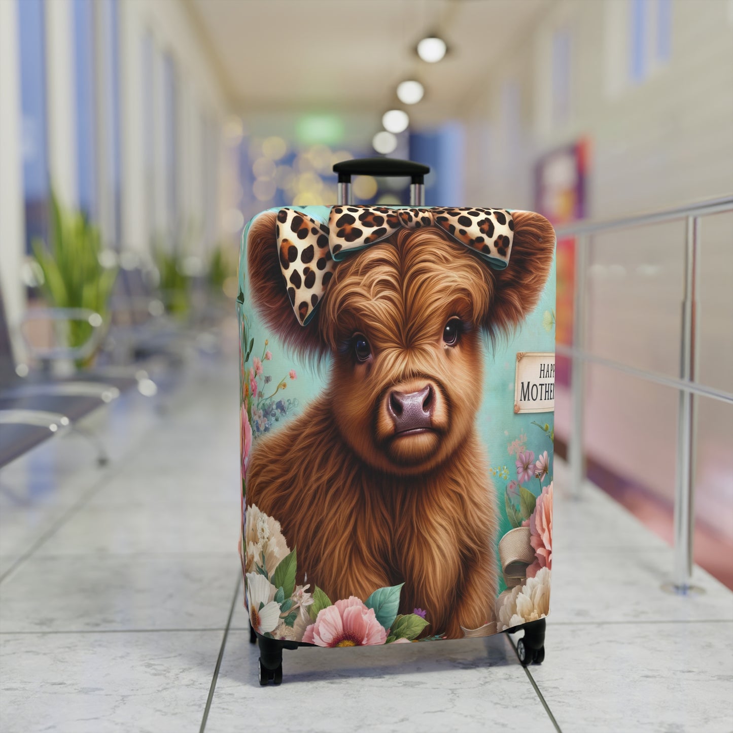 Luggage Cover, Highland Cow, awd-5004