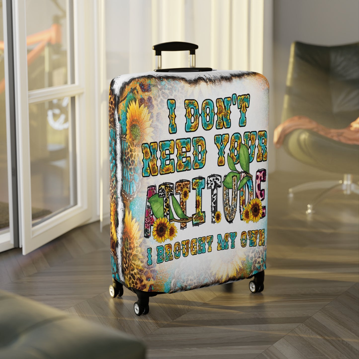 Luggage Cover, Country and Western, I Don't need your Attitude, awd-1033