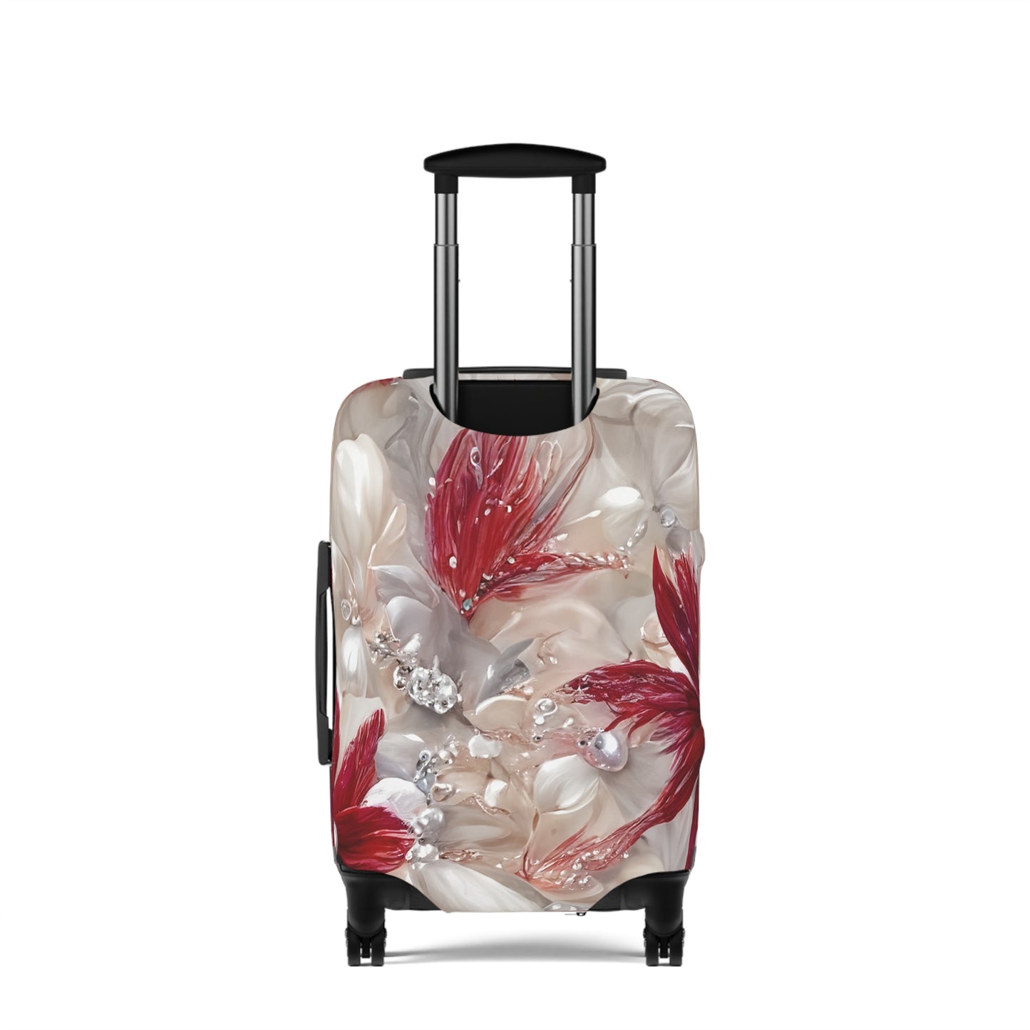 Luggage Cover, Red Floral