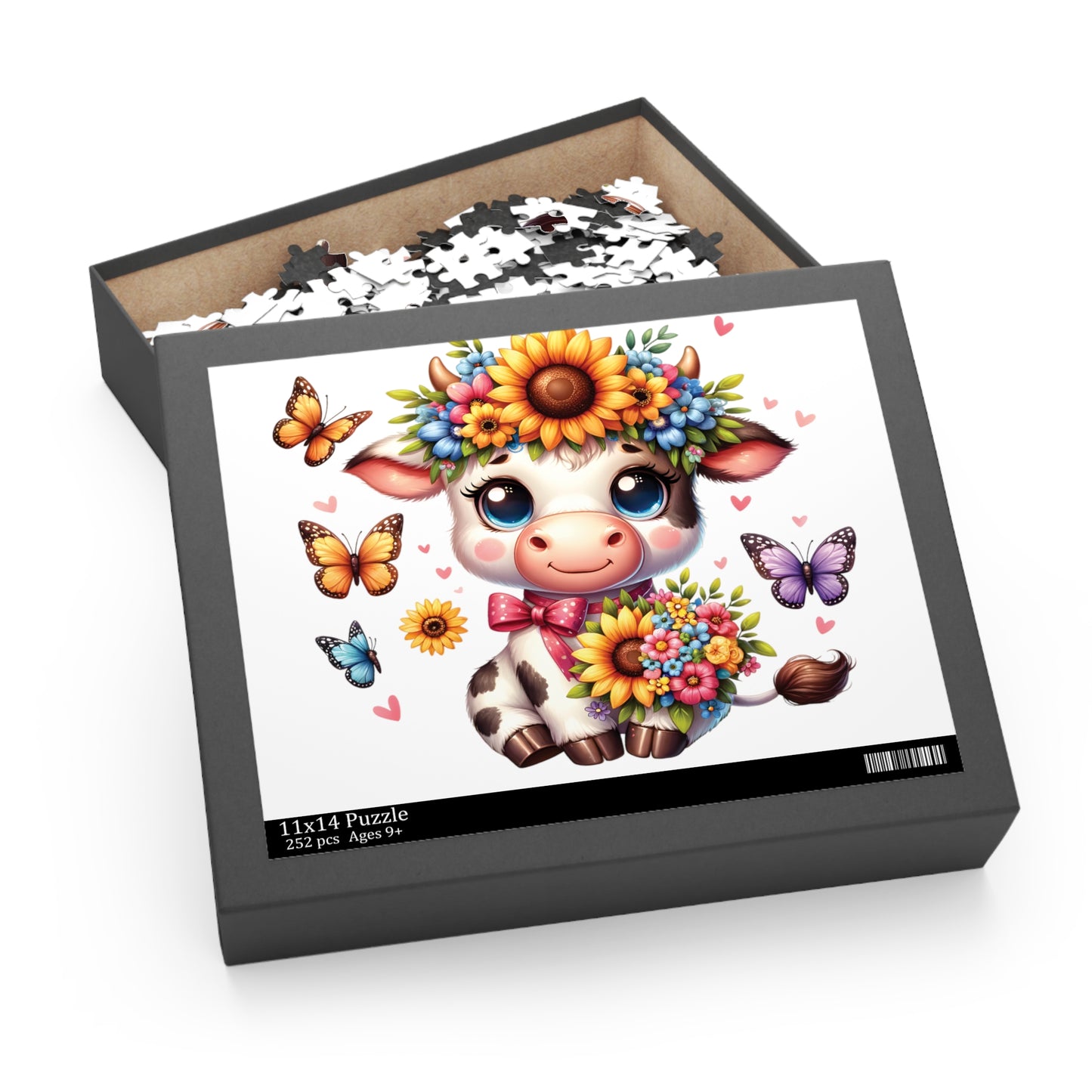 Personalised/Non-Personalised Puzzle, Highland Cow (120, 252, 500-Piece)